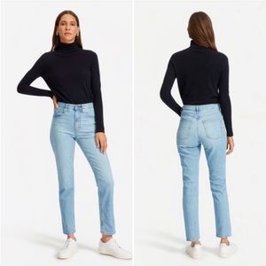 Everlane The Cheeky Jean 24 Crop Light Blue Wash
